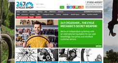 Desktop Screenshot of 247cycleshop.com