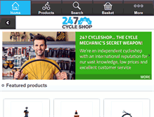 Tablet Screenshot of 247cycleshop.com